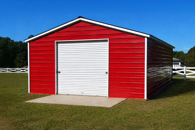 20x30x10 vertical roof metal garage
